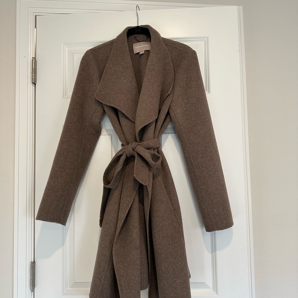 Chic Brown Wool Coat